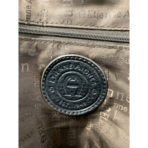 Etienne Aigner Women's Zip Shoulder Handbag Brown Soft Genuine Leather - Picture 14 of 16